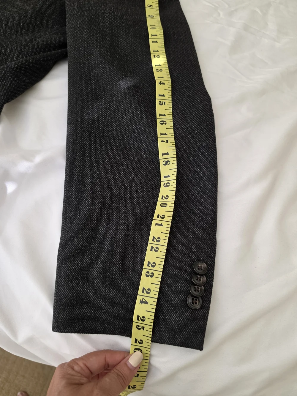 Tommy Hilfiger Charcoal Gray Two-Button Sport Coat 46R